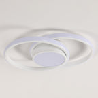 Ceiling Light - White Metal Frame, Natural Light