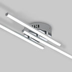 Ceiling Light - Silver Aluminium Frame, White Light