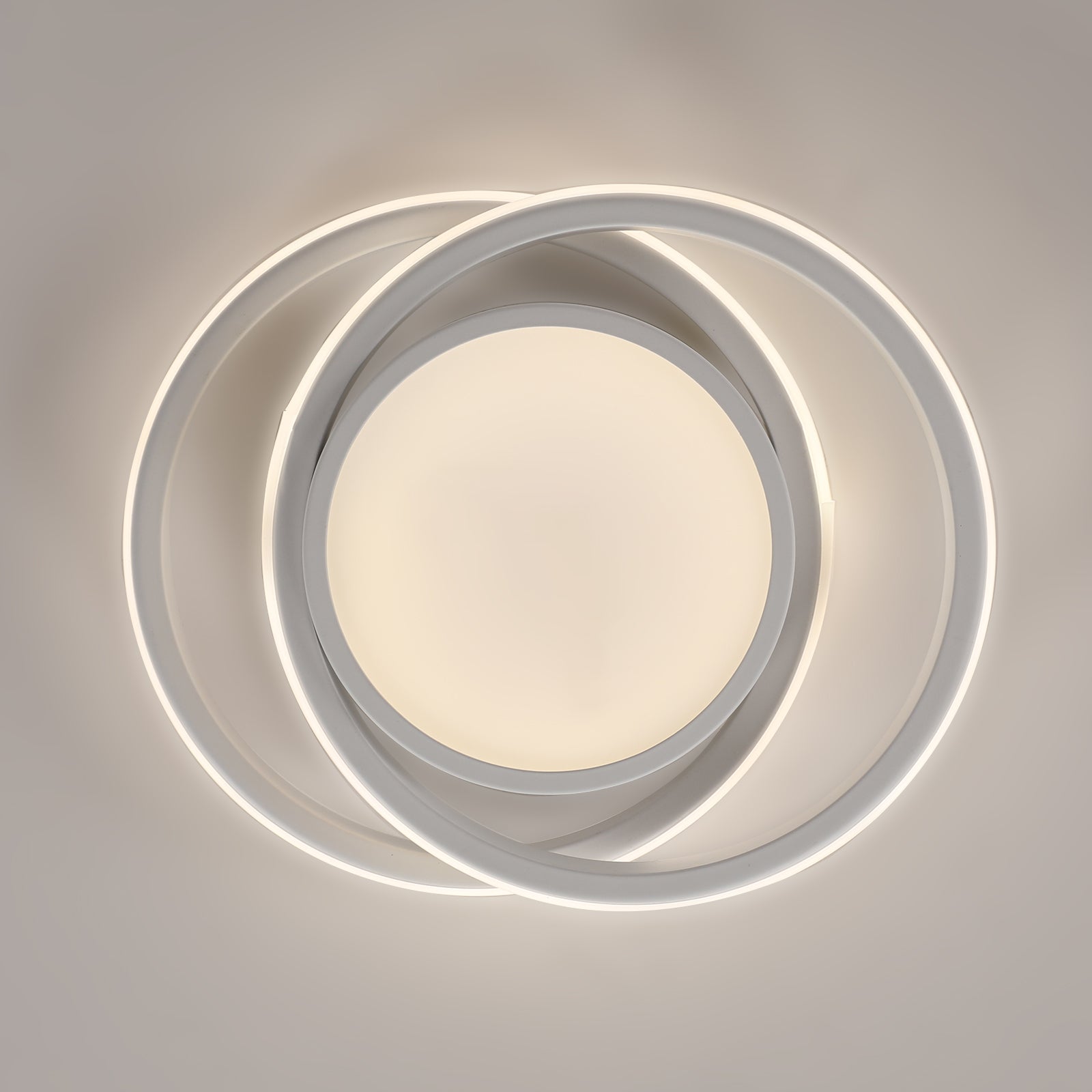 Ceiling Light - White Aluminium Frame, Natural Light