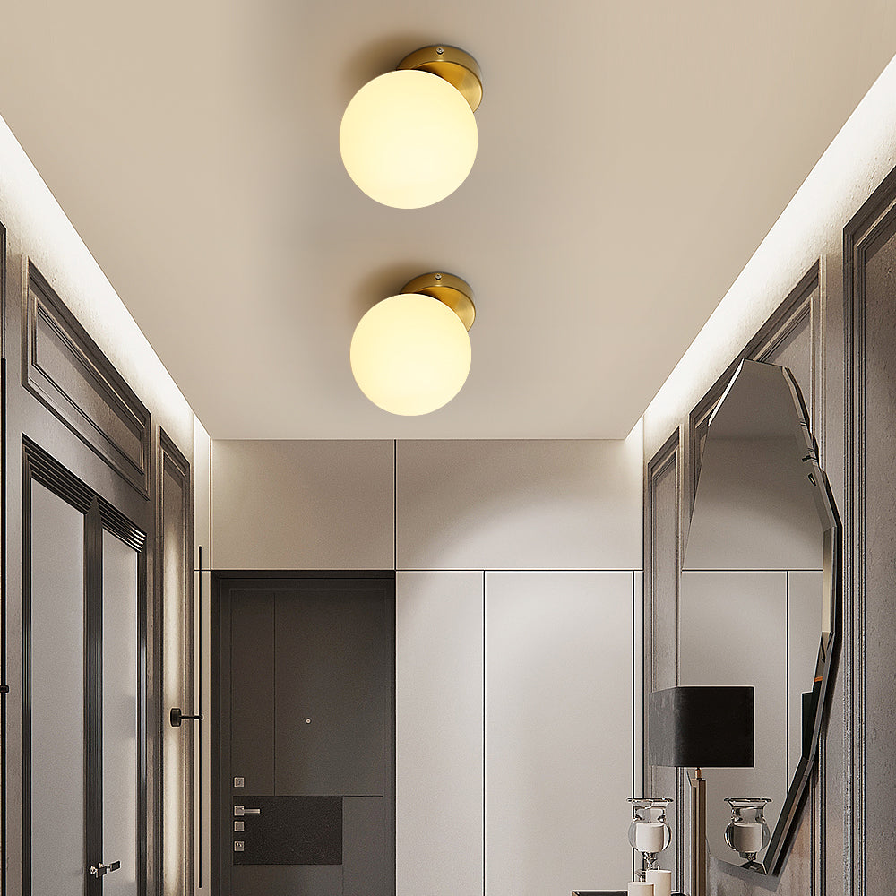 Wall Light - Gold Bronze Glass Frame