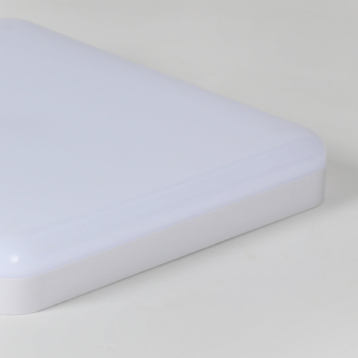 Ceiling Light - White Plastic Frame, White Light