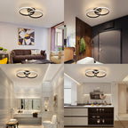 Ceiling Light - Black Aluminium Frame, Natural Light