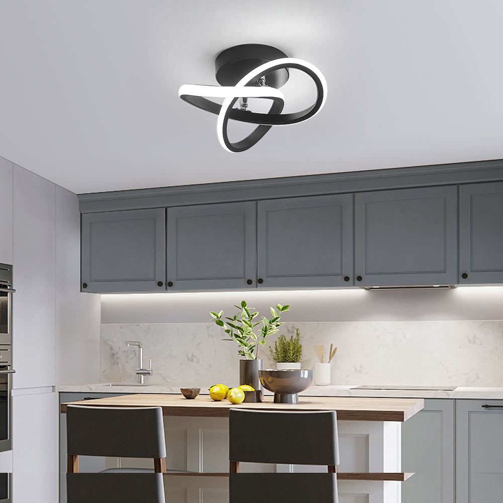Ceiling Light - Black Aluminium Frame, Tunable