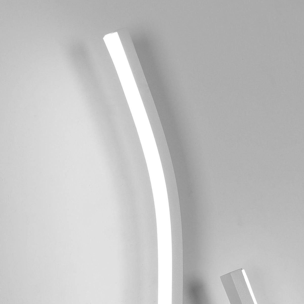 Wall Light - White Aluminium Frame, White Light