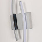 Wall Light - Chrome Aluminium Frame, Warm Light