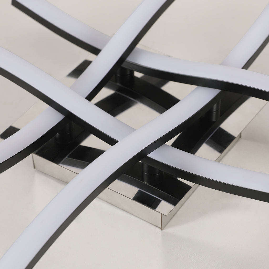 Ceiling Light - Black Aluminium Frame, Tunable and Dimmable