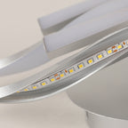 Ceiling Light - Silver Aluminium Frame, Natural Light