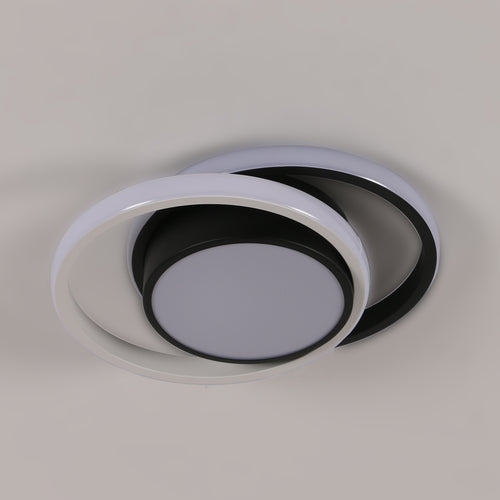 Deckenleuchte - Rahmen aus Schwarz-Weiß-Aluminium, Naturlicht