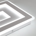 Deckenleuchte - Rahmen aus weißem Acryl, weißes Licht