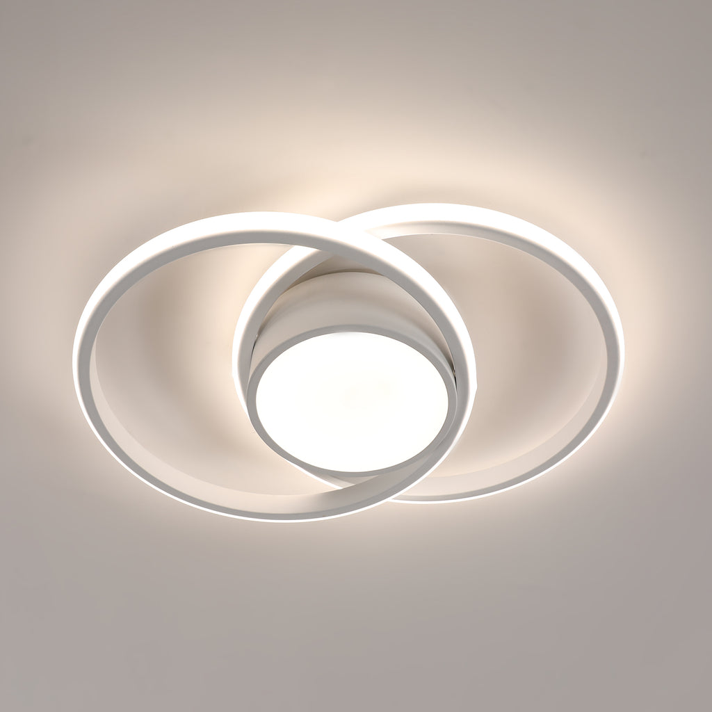 Ceiling Light - White Metal Frame, Tunable and Dimmable