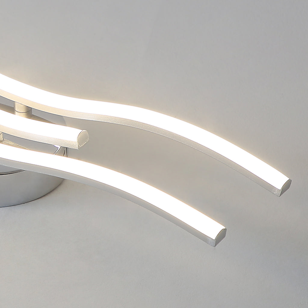 Ceiling Light - Silver Aluminium Frame, Natural Light