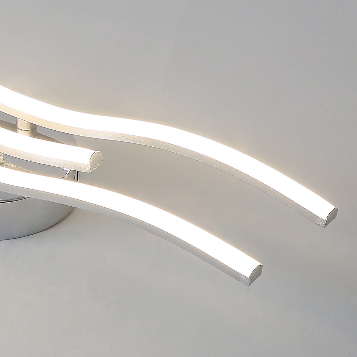 Ceiling Light - Silver Aluminium Frame, Natural Light