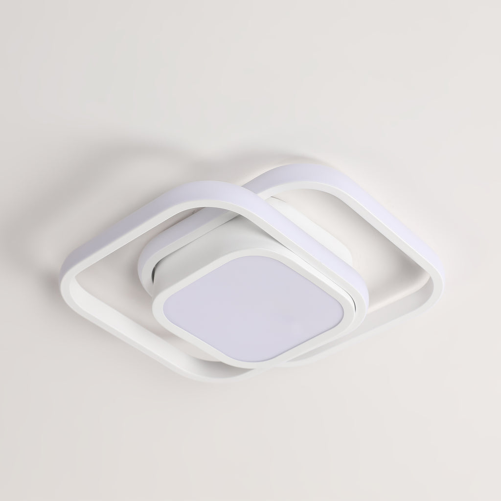 Ceiling Light - White Aluminium Frame, White Light