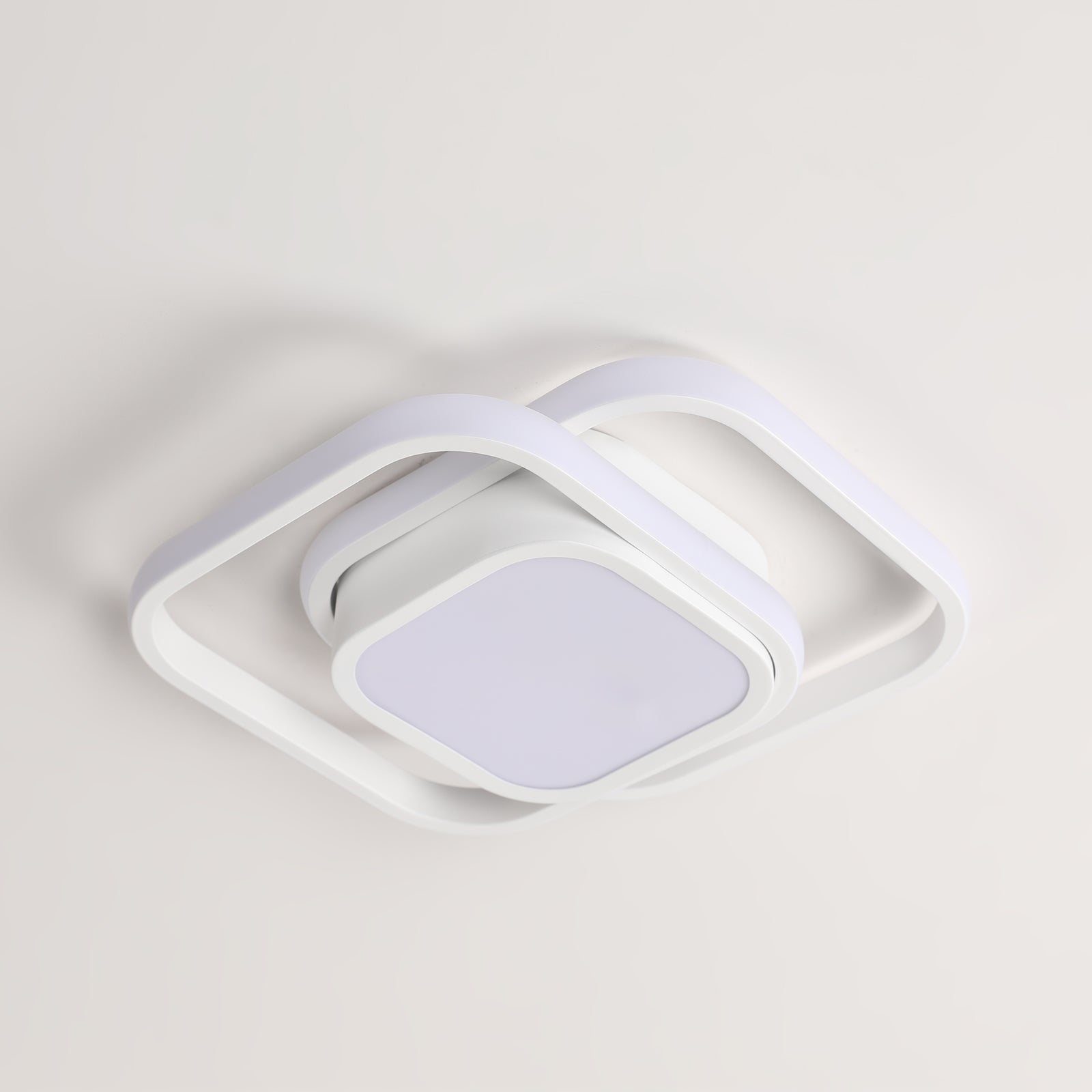 Ceiling Light - White Aluminium Frame, White Light