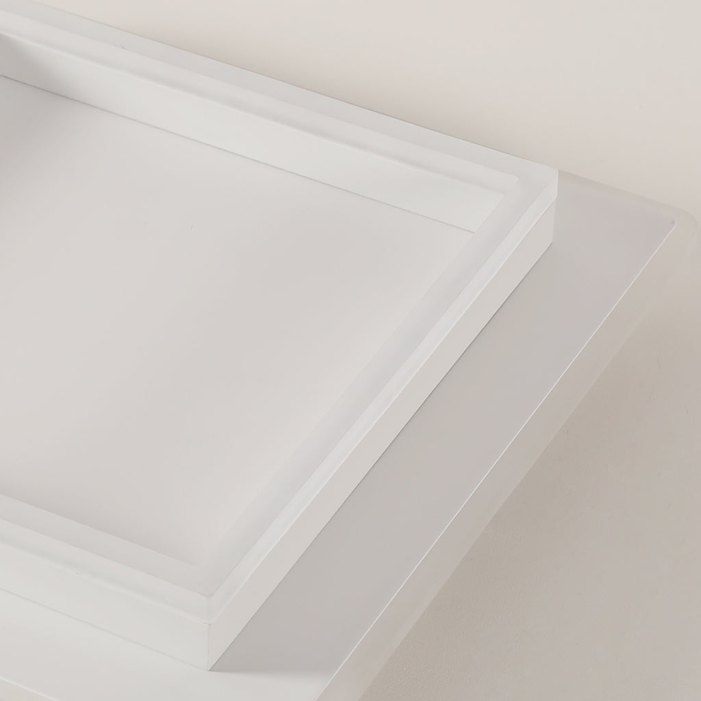 Ceiling Light - White Acrylic Frame, Tunable and Dimmable