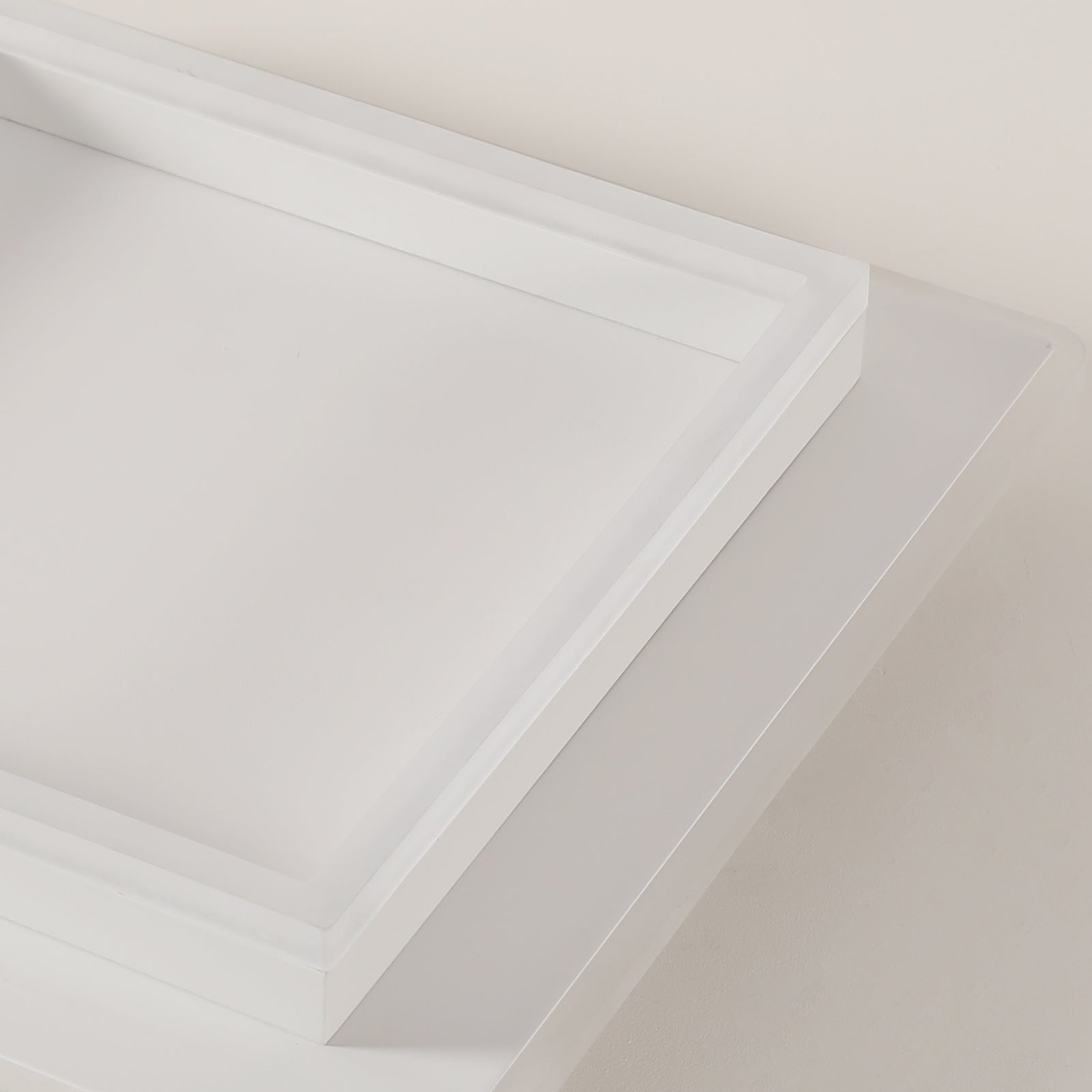 Ceiling Light - White Acrylic Frame, Tunable and Dimmable