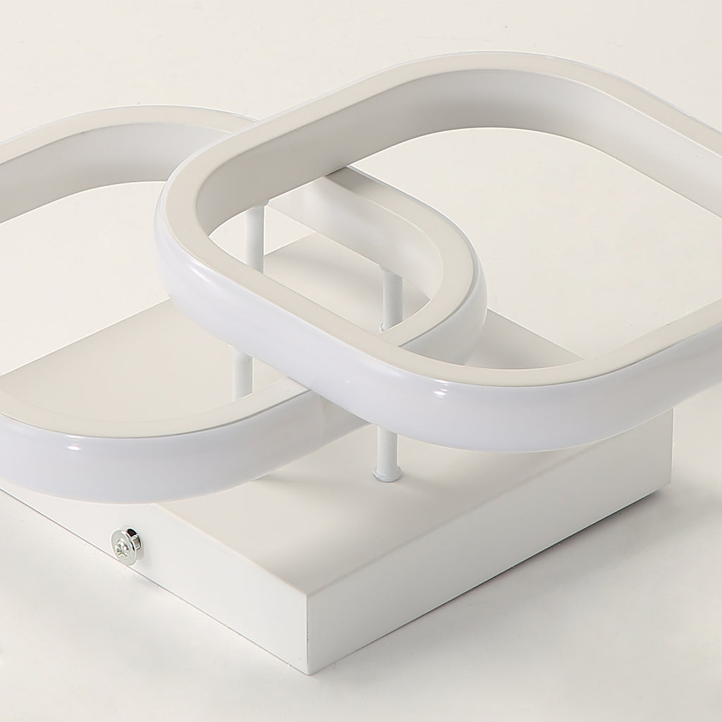 Ceiling Light - White Aluminium Frame, White Light