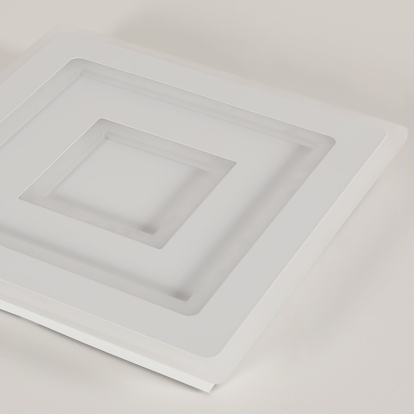 Ceiling Light - White Acrylic Frame, White Light