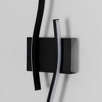Wall Light - Black Aluminium Frame, Warm Light