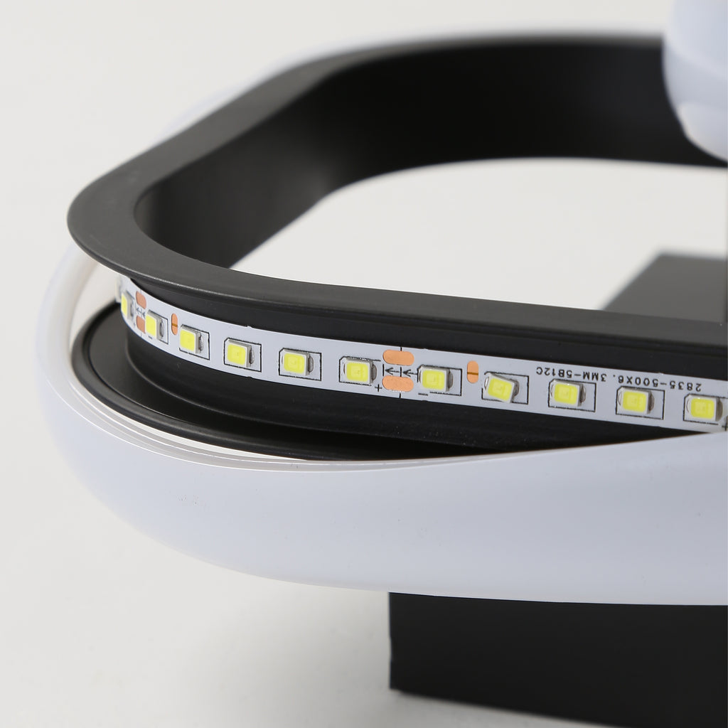 Ceiling Light - Black Aluminium Frame, White Light