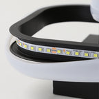 Ceiling Light - Black Aluminium Frame, White Light