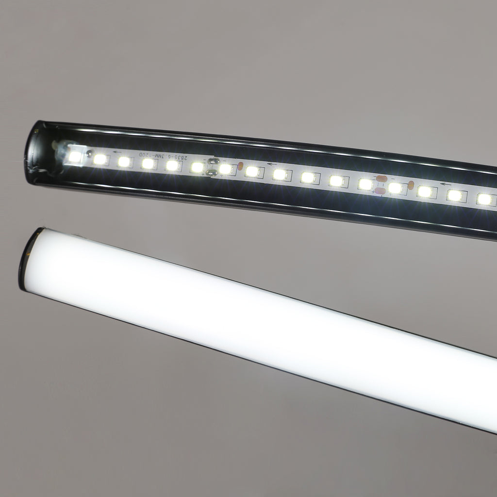 Ceiling Light - Black Aluminium Frame, White Light