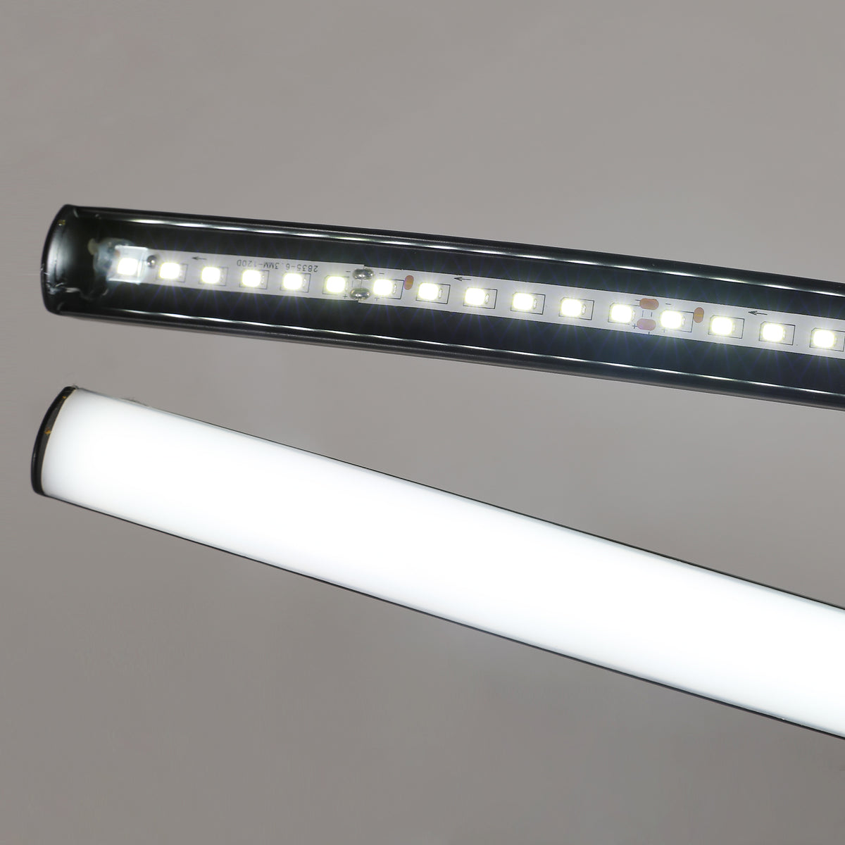 Ceiling Light - Black Aluminium Frame, White Light