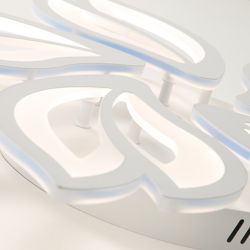 Ceiling Light - White Acrylic Frame, Tunable and Dimmable