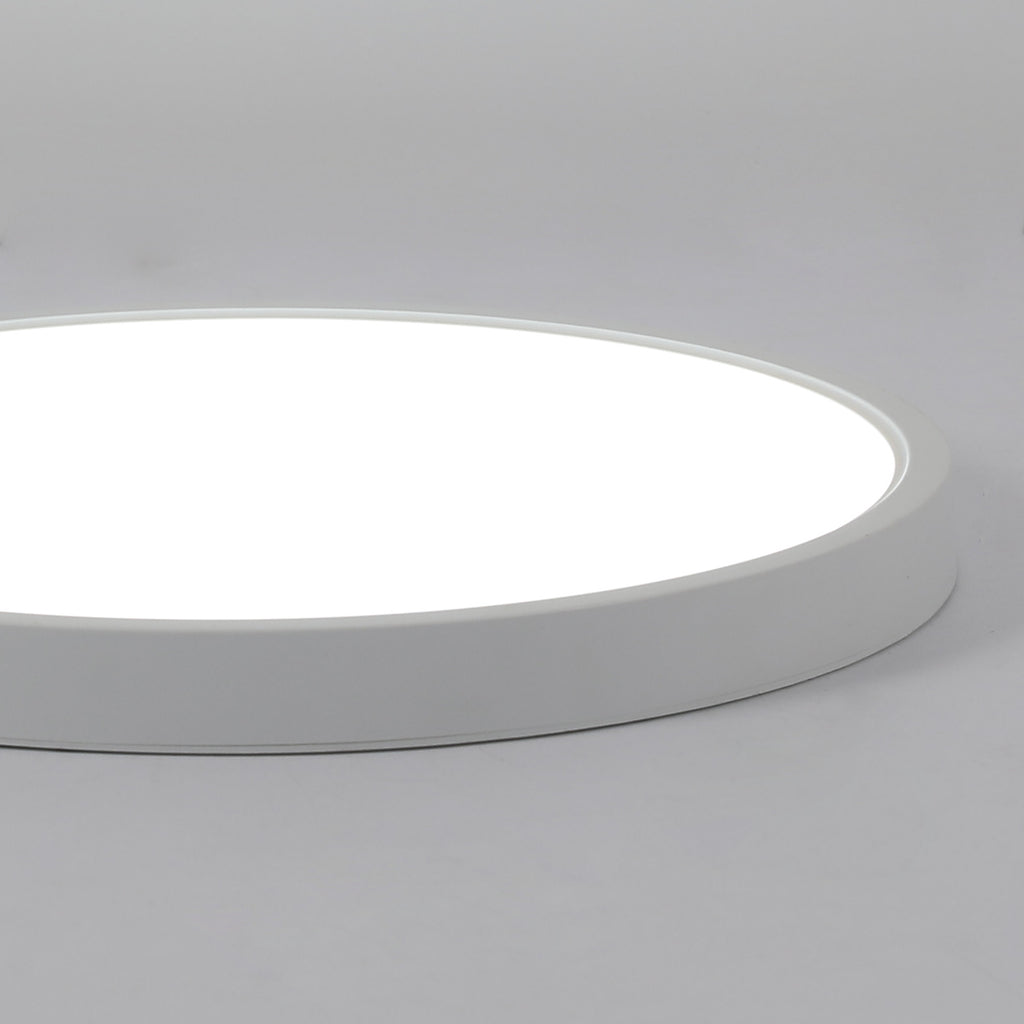Ceiling Light - White Plastic Frame, White Light