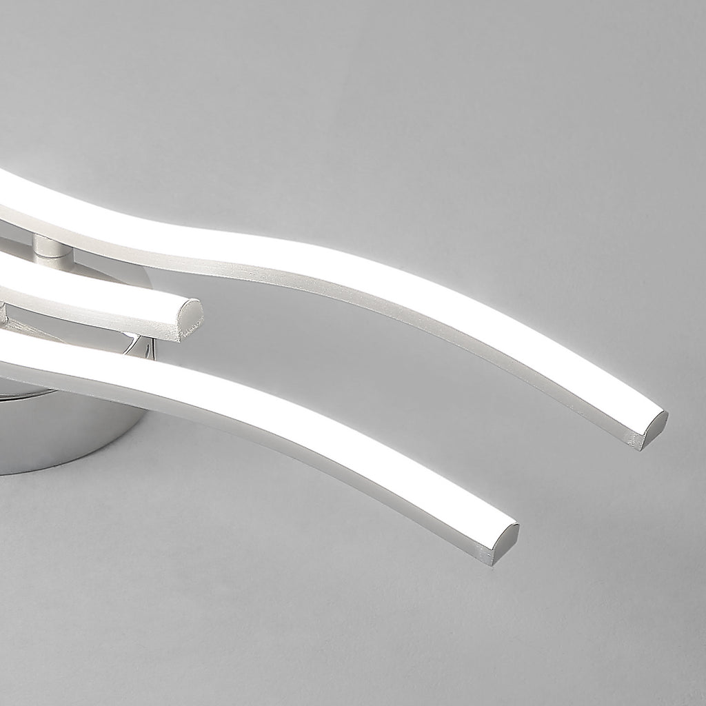Ceiling Light - Silver Aluminium Frame, White Light