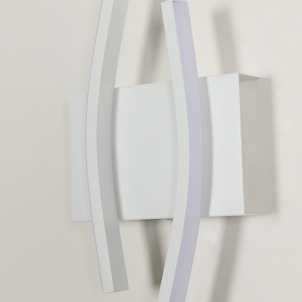 Wall Light - White Aluminium Frame, Warm Light