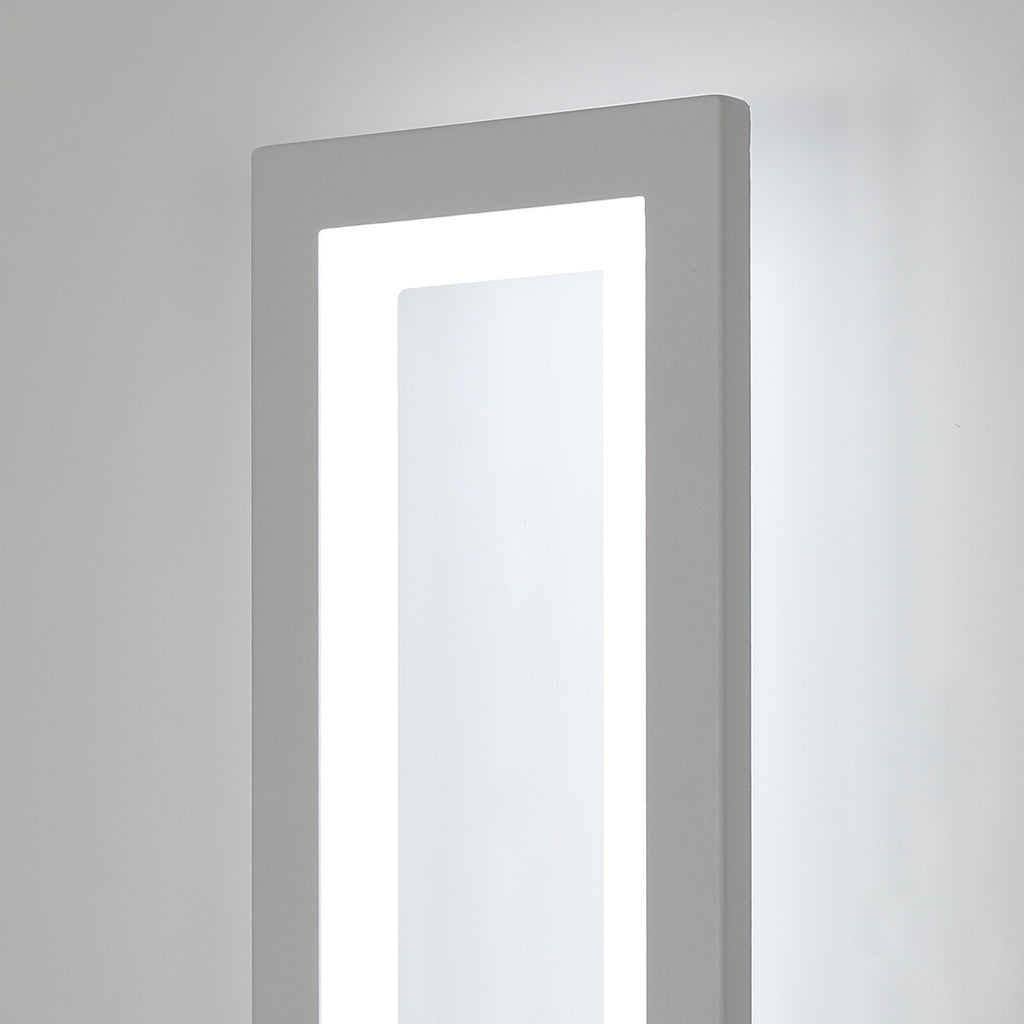 Wall Light - White Acrylic Frame, White Light