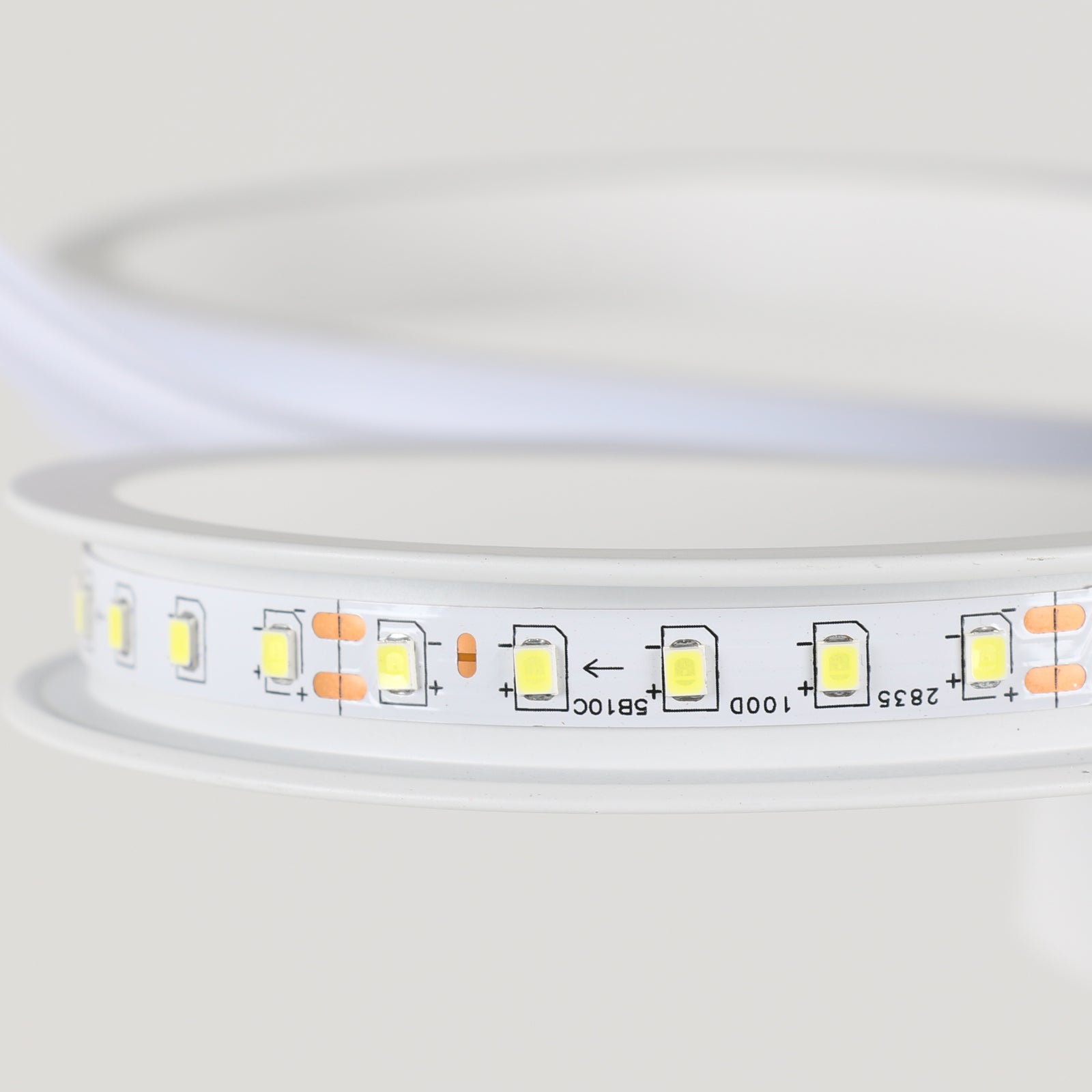 Ceiling Light - White Aluminium Frame, Warm Light