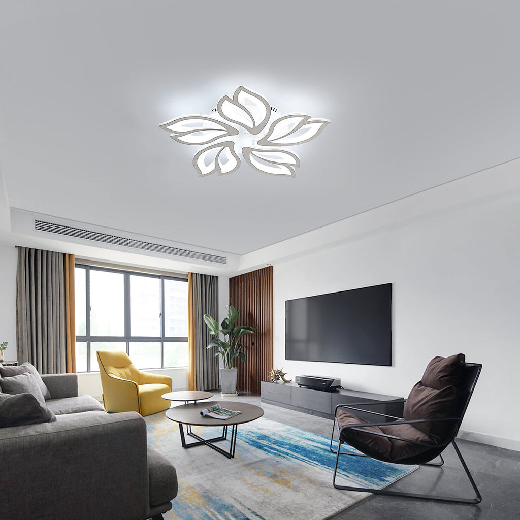 Ceiling Light - White Acrylic Frame, Tunable and Dimmable