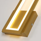 Wandleuchte – Goldener Acrylrahmen, Warmweißes Licht