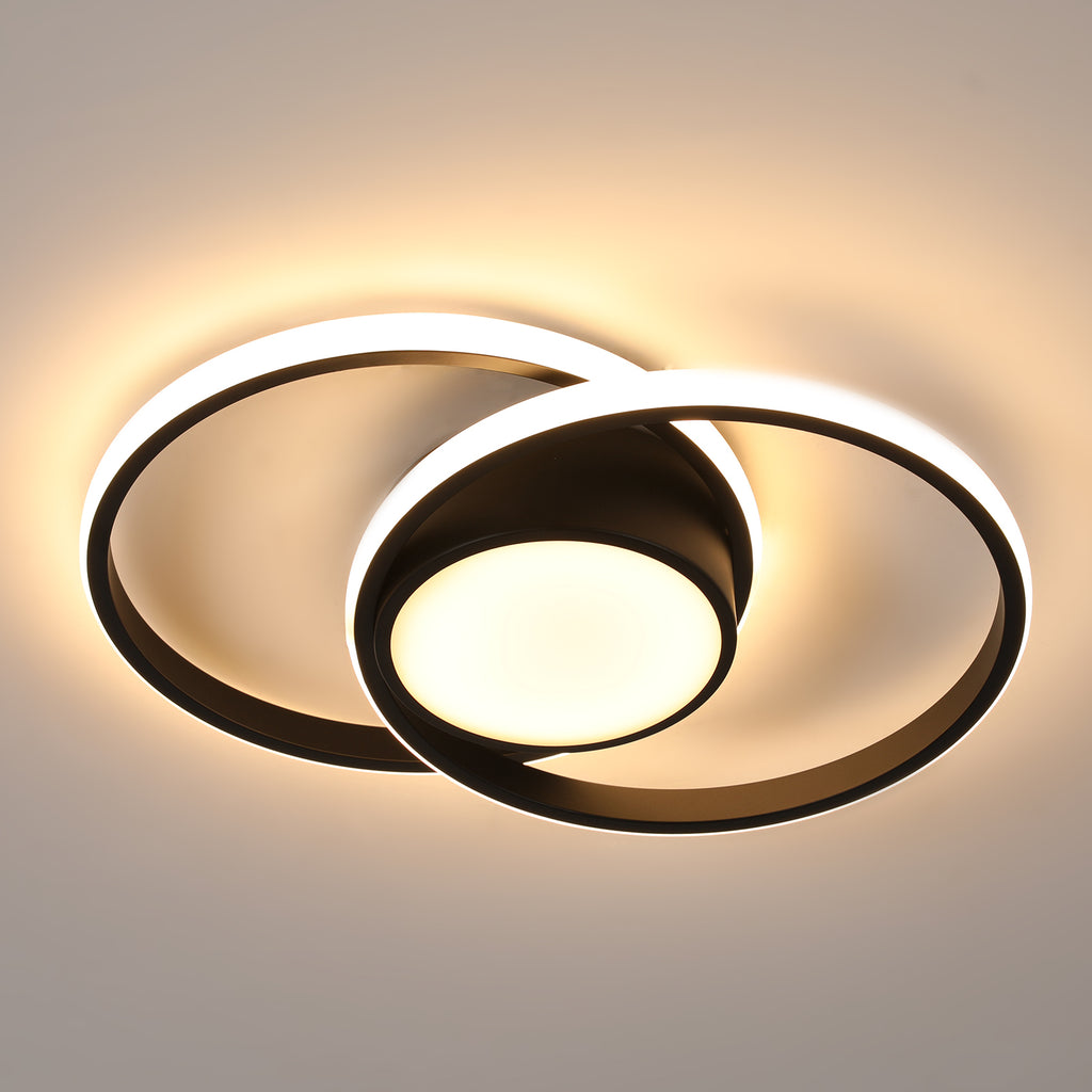 Ceiling Light - Black Metal Frame, Tunable and Dimmable