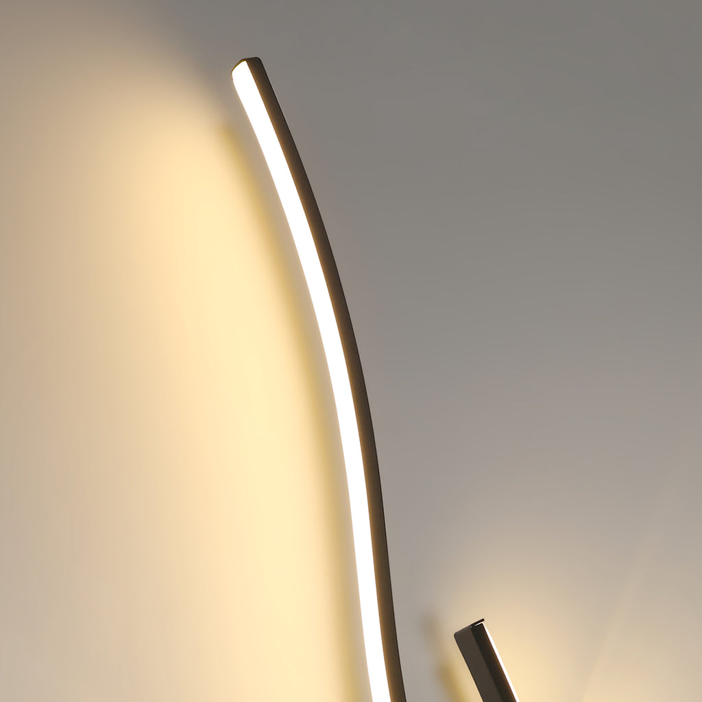 Wall Light - Black Aluminium Frame, Warm Light
