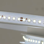 Ceiling Light - White Metal Frame, White Light