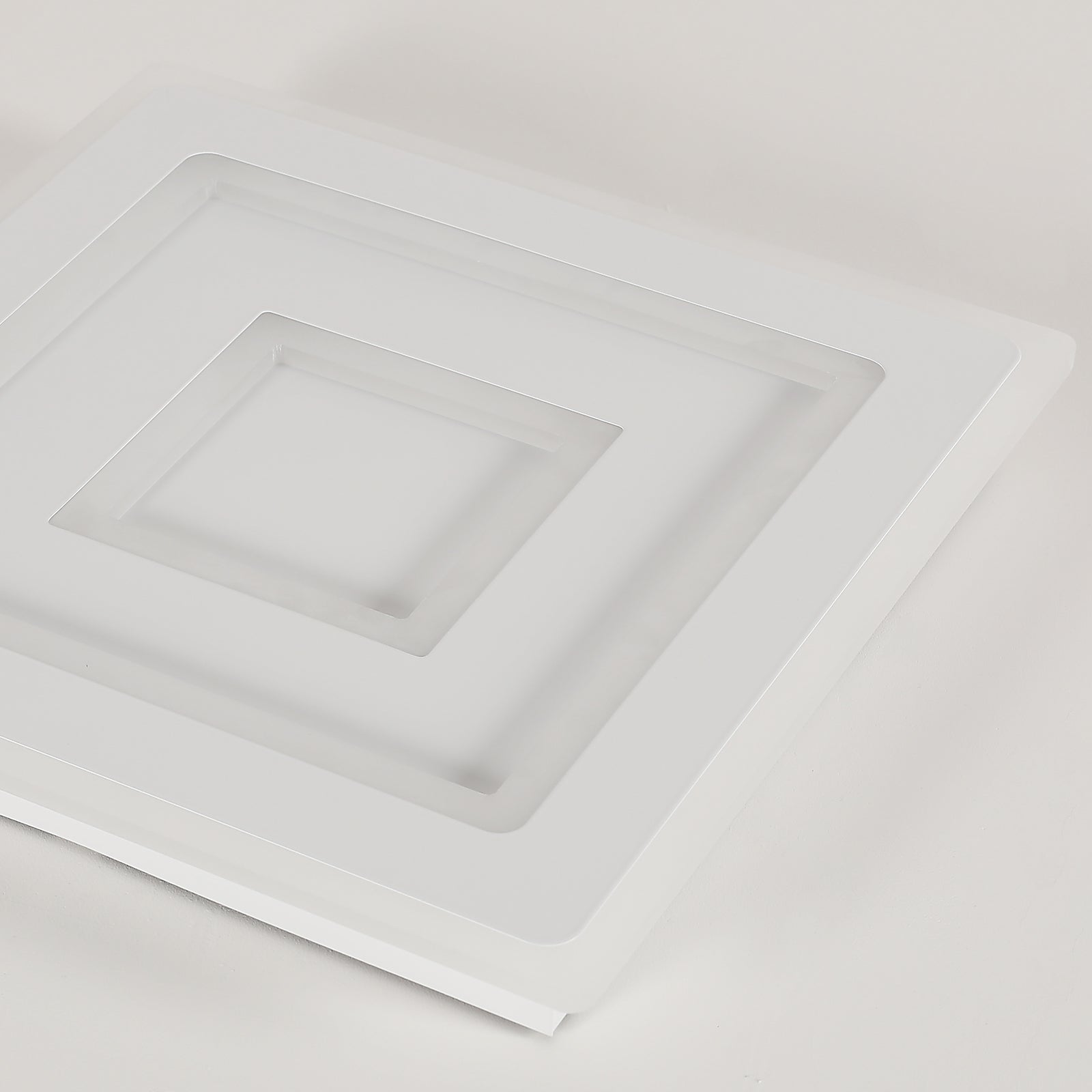 Deckenleuchte – weißer Acrylrahmen, neutralweißes Licht