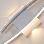 Wall Light - White Aluminium Frame, Warm Light
