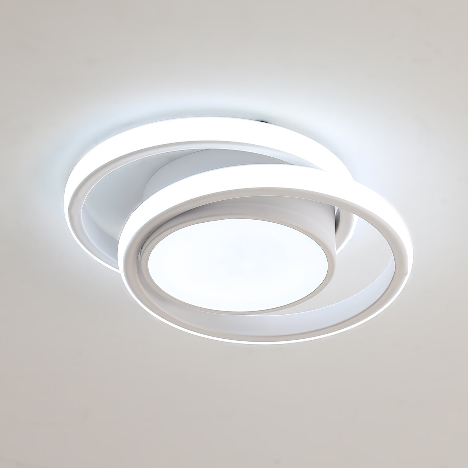 Ceiling Light - White Aluminium Frame, White Light