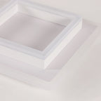 Ceiling Light - White Acrylic Frame, White Light