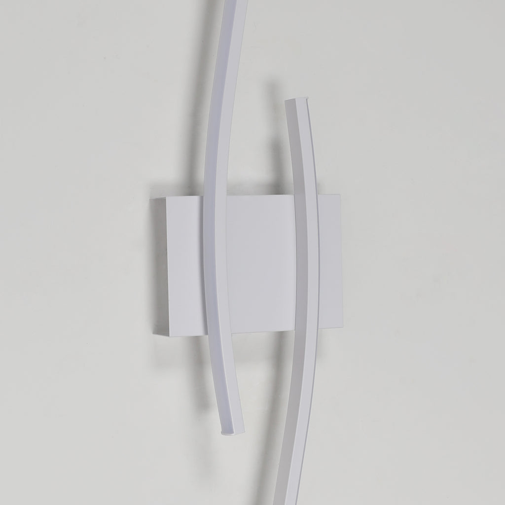 Wall Light - White Aluminium Frame, White Light