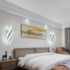 Wall Light - White Aluminium Frame, White Light