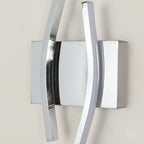 Wall Light - Chrome Aluminium Frame, Warm Light