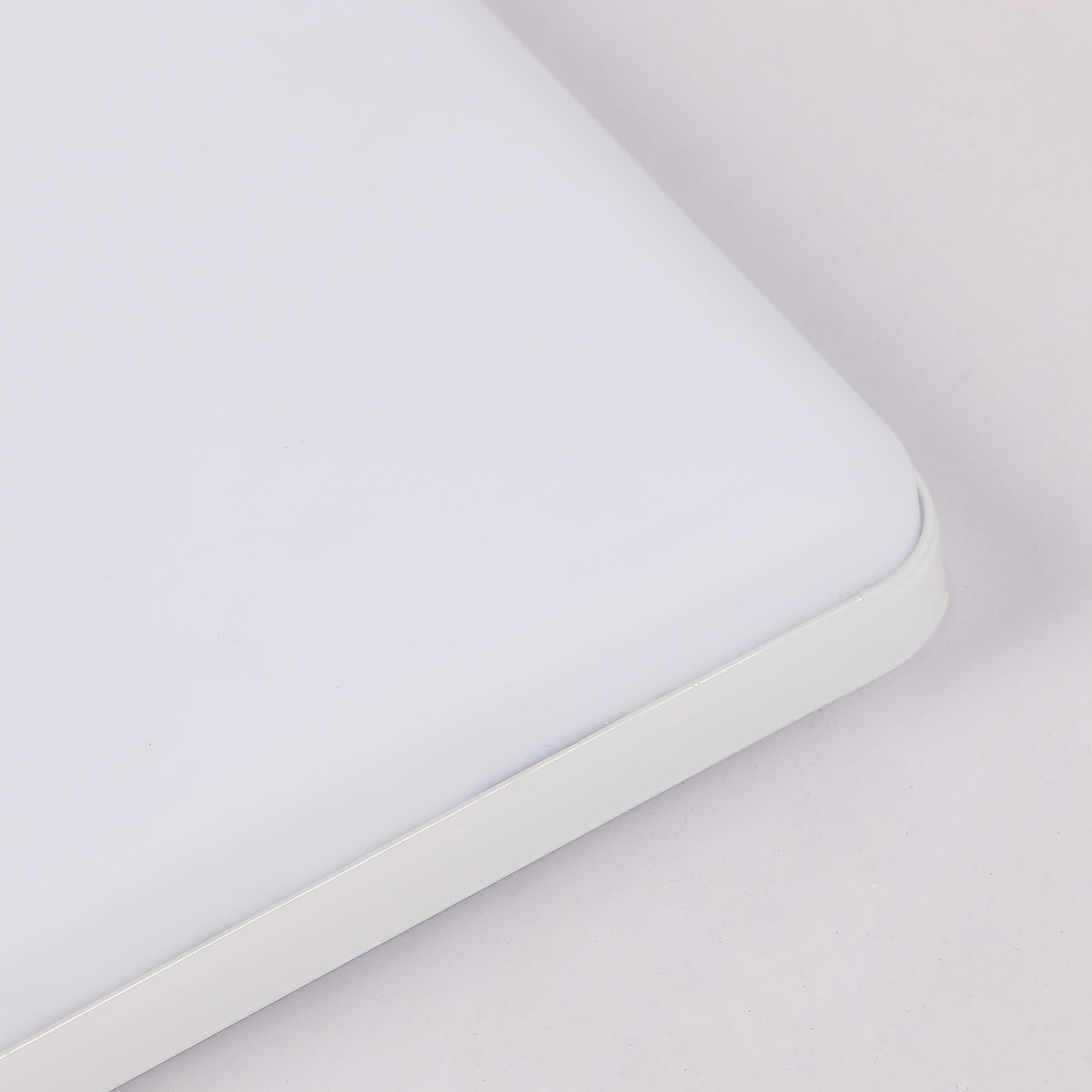 Ceiling Light - White Plastic Frame, Natural Light