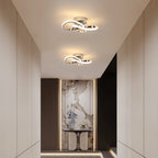 Ceiling Light - Chrome Aluminium Frame, Warm Light