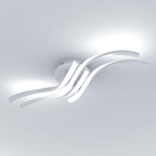 Plafoniera - Struttura in alluminio bianco, Luce bianca