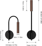 Wall Light - Black Metal Frame, Warm Light