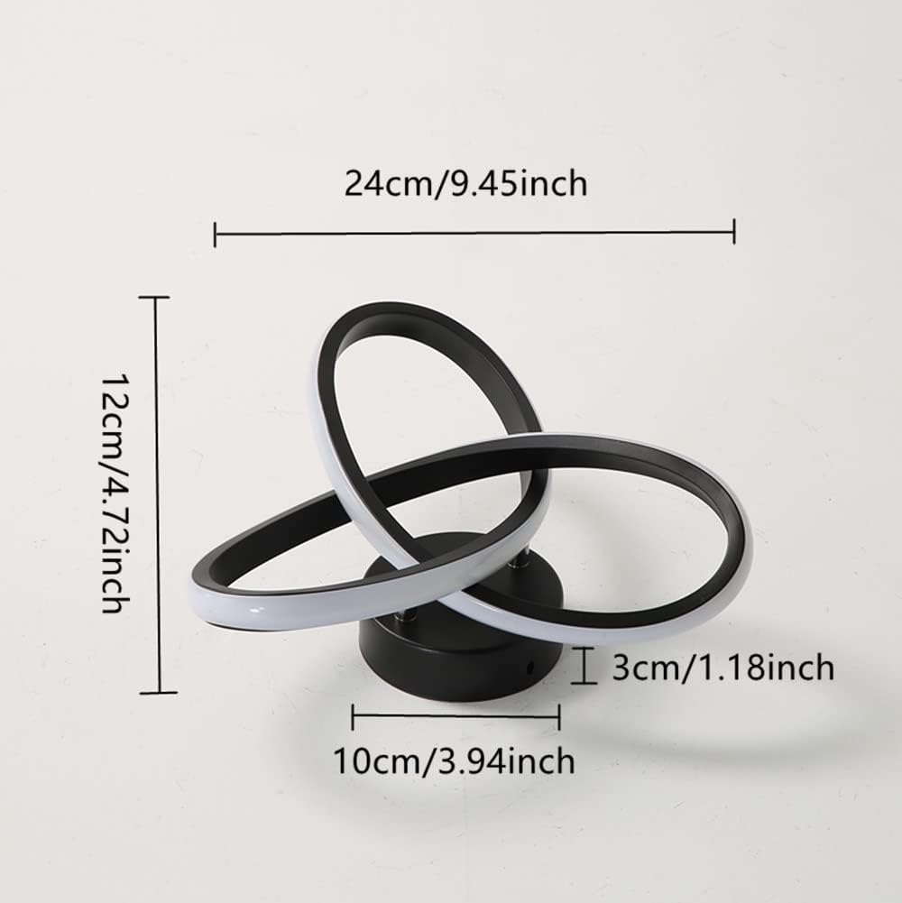 Ceiling Light - Black Aluminium Frame, Warm Light
